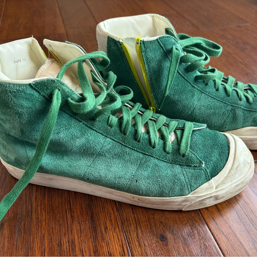 Size 13 Nike Blazer AB Vintage Mid Gorge Green